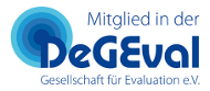 Logo DeGEval mit Schriftzug Mitgliedschaft
